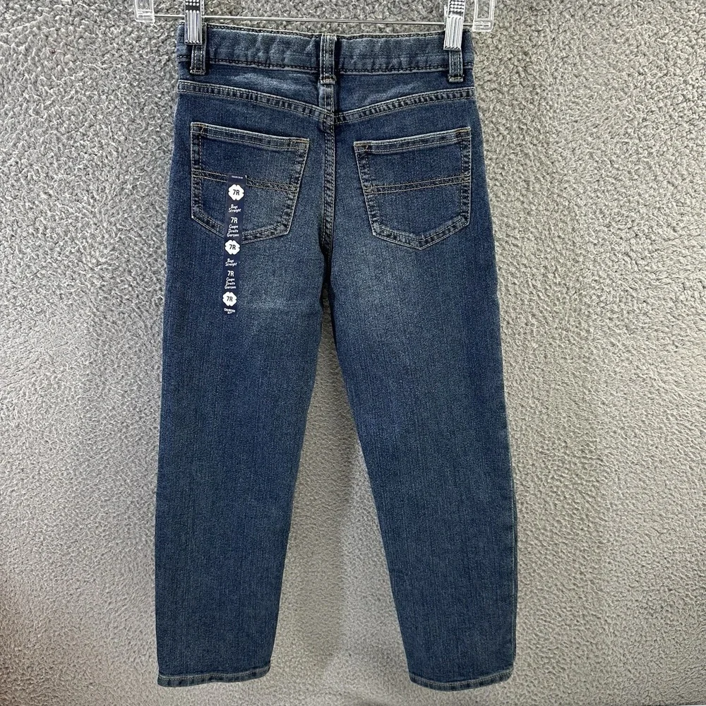 OshKosh B'gosh Jeans Boys Size 7R Blue Denim Classic Straight Leg Jeans